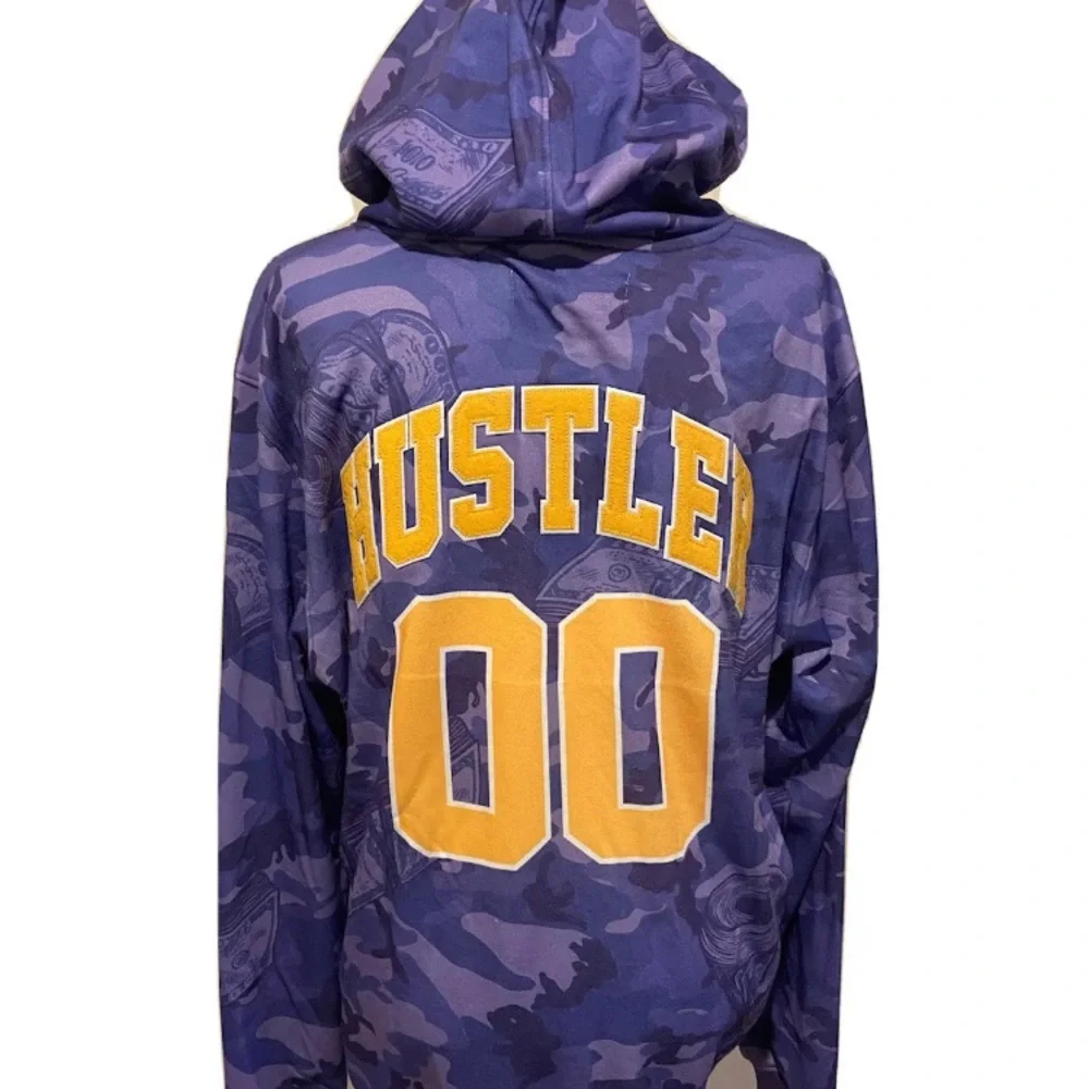 RARE NWT Eternity BC/AD PURPLE SHARK EMBROIDERED HOODIE - Picture 2 of 5